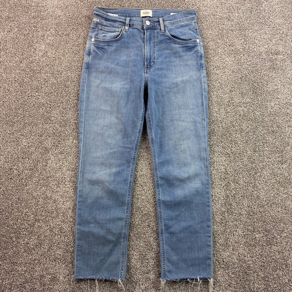 Citizens of Humanity Isola Jeans Women's 27 Blue Straight Premium Vintage Crop